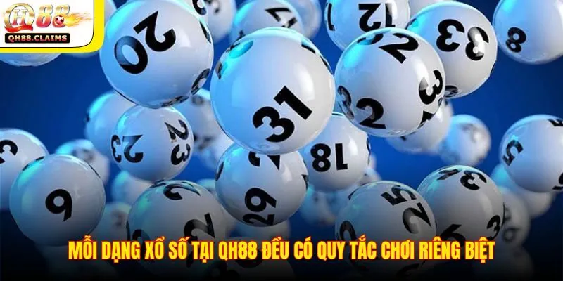 Các loại hình xổ số phổ biến tại QH88